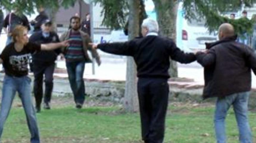 Parkta kıyamet koptu