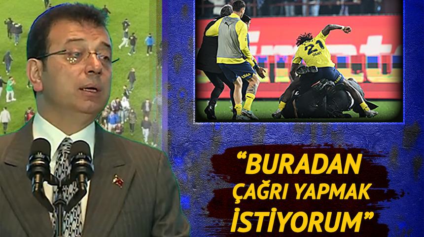 Olaylı derbi sonrası İmamoğlu'ndan ilk yorum! Ses getirecek çağrı yaptı: 'Tüm kurumlarda olmazsa olmaz olmalı'