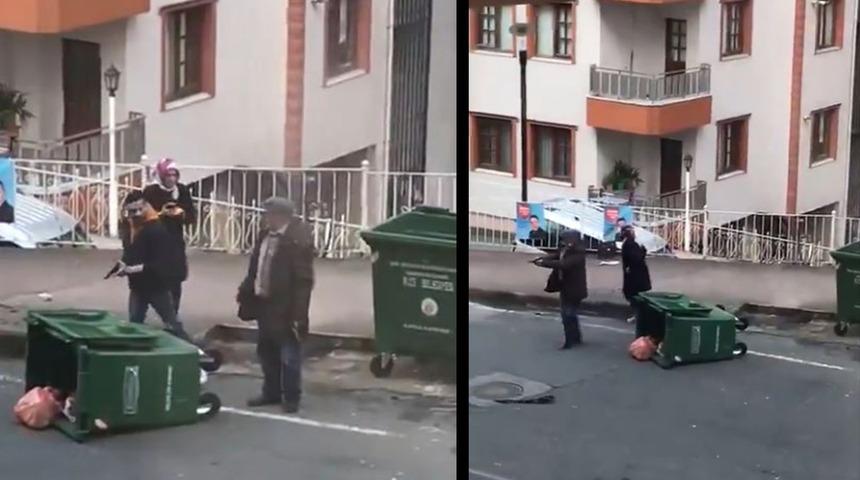 Rize'de sokak ortasında silahlı çatışma! Cep telefonuyla anbean kaydedildi: Yaralılar var