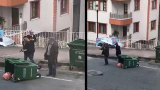 Rize'de sokak ortasında silahlı çatışma! Cep telefonuyla anbean kaydedildi: Yaralılar var