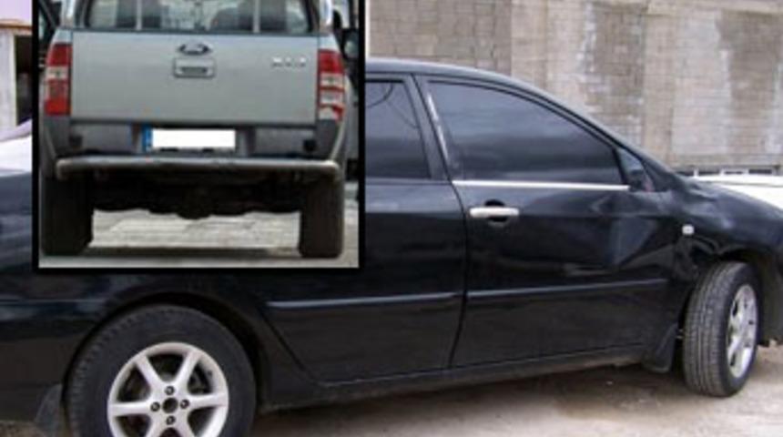 Terör örgütüne ait 2 araca el kondu