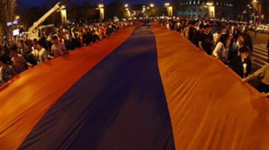 Ermenistan'da '24 Nisan' protestosu!