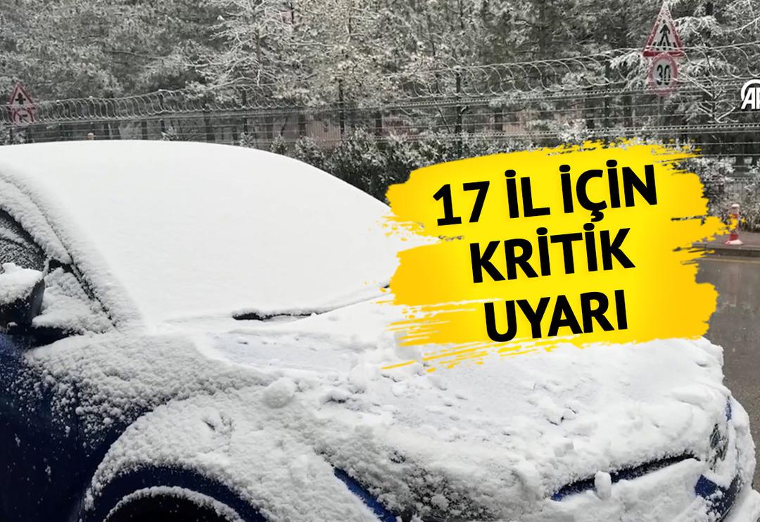 Kar yağışı sonrası ilk g&ouml;r&uuml;nt&uuml;ler Ankara&rsquo;dan geldi! Meteoroloji&rsquo;den 17 il i&ccedil;in sarı kodlu uyarı: Kar yağışı ve sağanak devam edecek