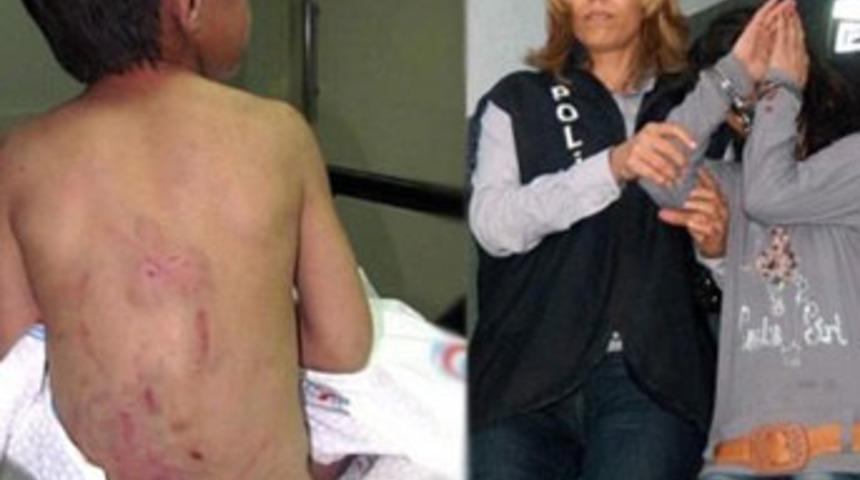 &Ccedil;ocuğa işkenceye iki tutuklama