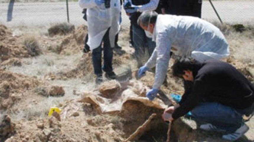 Fidan dikerken insan kemiği buldular!