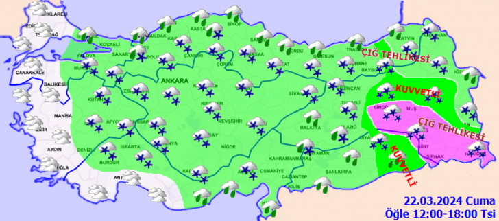 Prof. Dr. Orhan Şen hafta başını işaret etti... 13 il için sarı ve turuncu kodlu uyarı! O illerde okullara kar tatili, Ankara'da kar! İstanbul, İzmir ise... Meteoroloji'den son dakika 22 - 26 Mart hava durumu G4