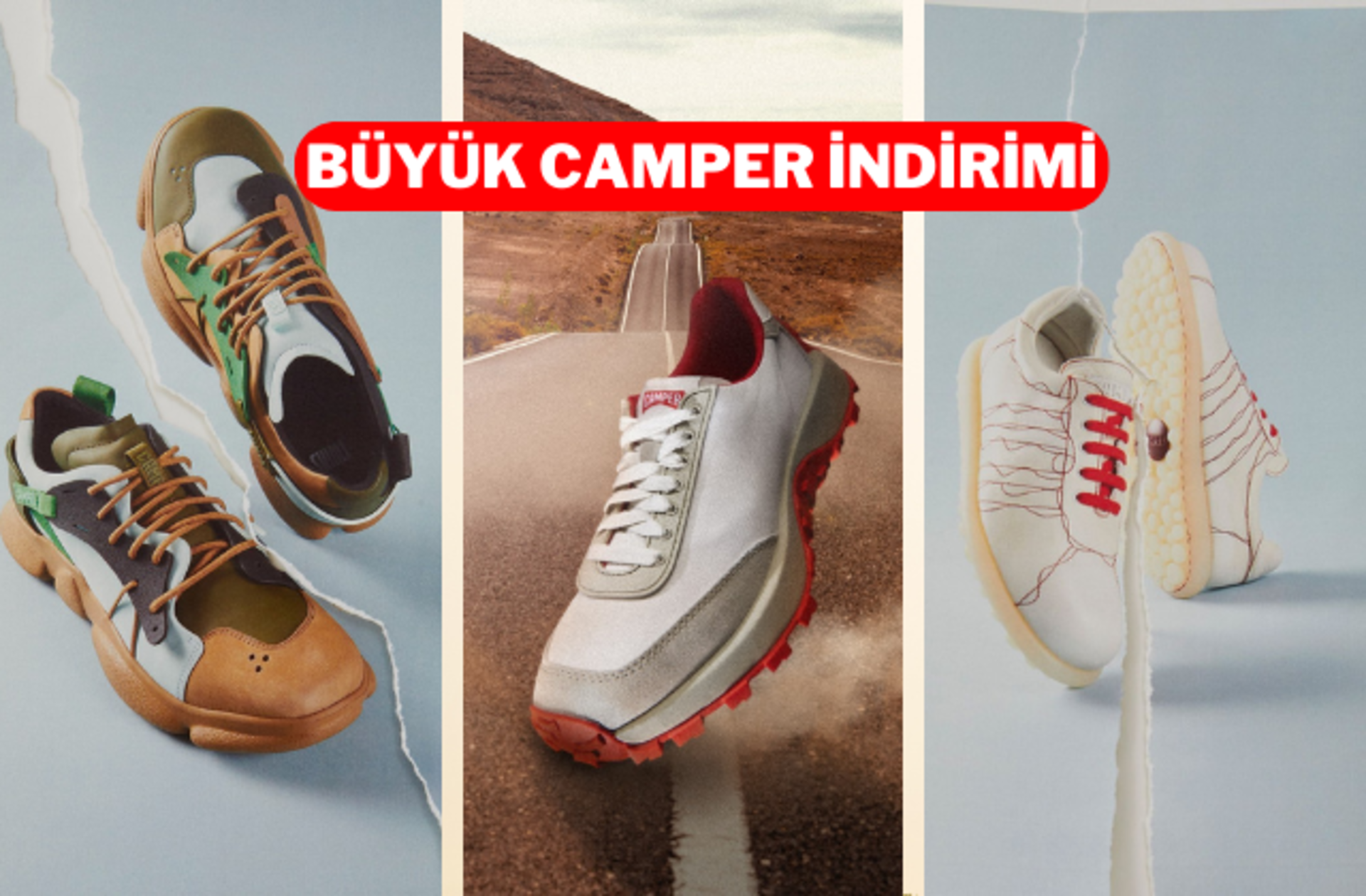 Bahar Fırsatları yarın sona eriyor! Camper ayakkabılarda 2000 TL'ye varan indirimleri kaçırmayın
