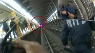 Yer: ABD... Dünya bu anları konuşuyor: Faciaya ramak kala! Bayıldı ve metro raylarına düştü