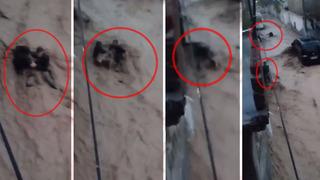 Cizre'de sel felaketi! Can pazarı kamerada: Kendisi kurtuldu, başkasını kurtarmak isterken...