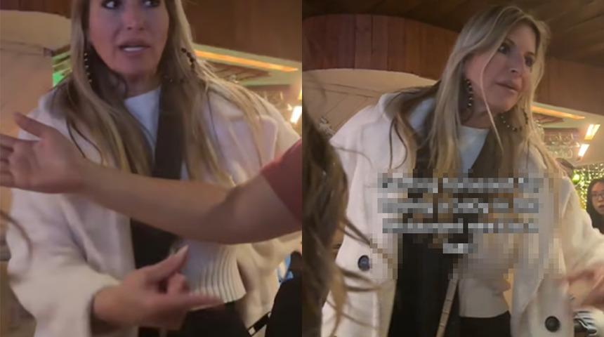 Taciz edildiği anları sosyal medyadan paylaştı! Bebeğini alkollü eğlence mekanına getirdiği için tepki gösterdi... "Çocuğunu bardan çıkart"