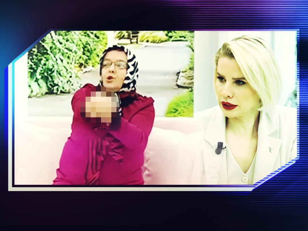 Canlı yayında şaşırtan olay... Sinirlenen konuk el hareketi yaptı! Esra Erol &ouml;z&uuml;r diledi