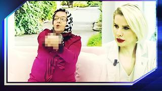 Canlı yayında şaşırtan olay... Sinirlenen konuk el hareketi yaptı! Esra Erol özür diledi
