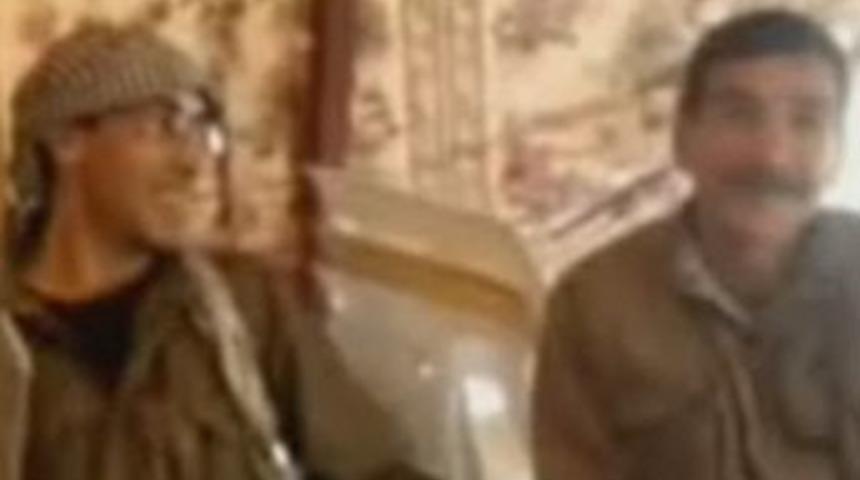 PKK'lılar T&uuml;rk&ccedil;e t&uuml;rk&uuml;lerle Kandil'i inletti