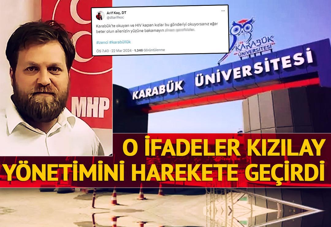 Karab&uuml;k &Uuml;niversitesi'ndeki kadın &ouml;ğrencilere &ccedil;irkin s&ouml;zler! Kızılay y&ouml;netiminden a&ccedil;ıklama geldi, o paylaşımların hesabı sorulacak