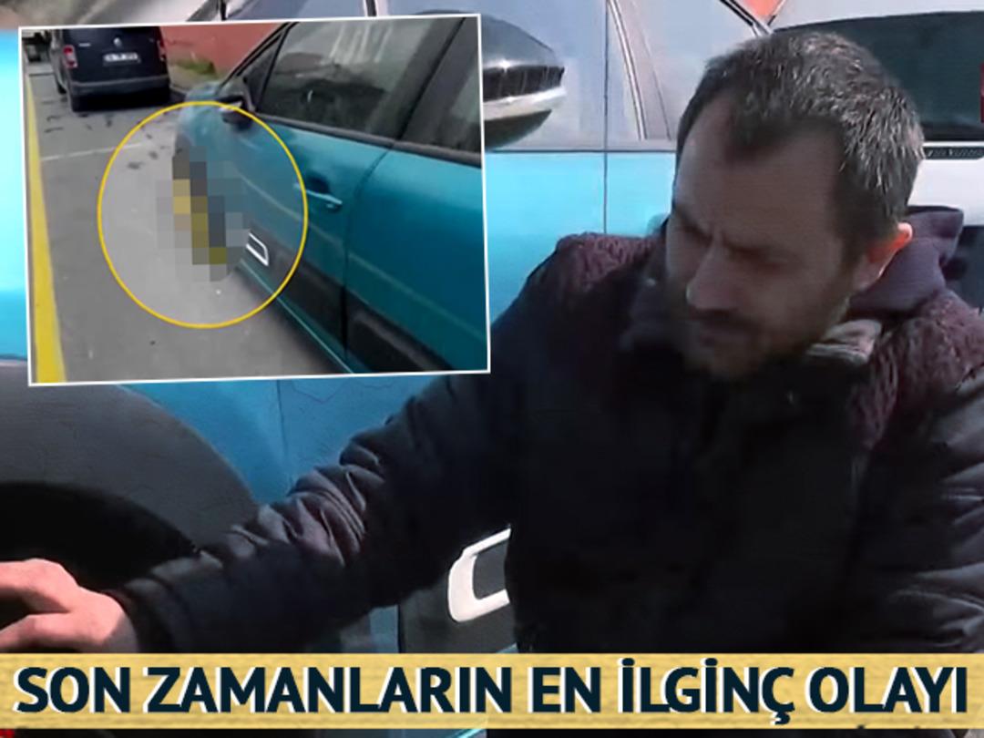 İlgin&ccedil; olay: Arabaya kelep&ccedil;e vuruldu! S&ouml;kt&uuml;rmek isteyince duyduklarına inanamadı
