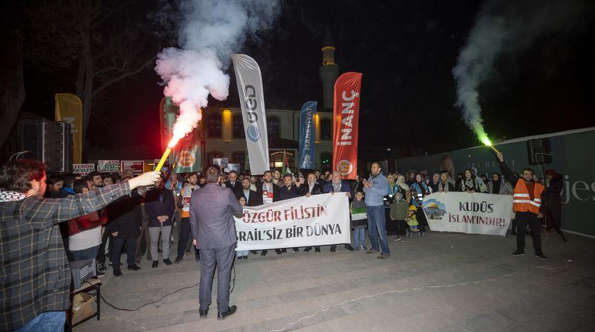 İsrail'in Gazze'de hastanelere y&ouml;nelik saldırıları Sakarya'da protesto edildi
