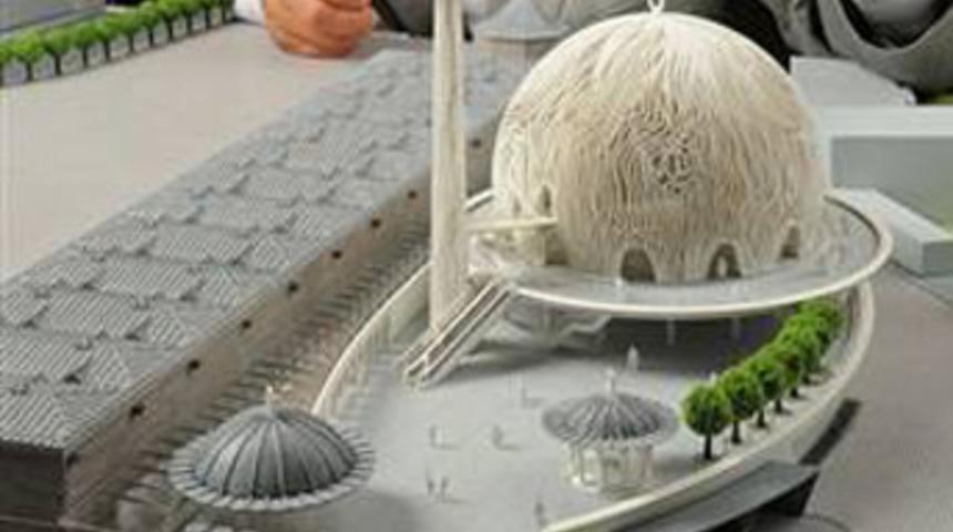 Ödüllü Taksim cami ortaya çıktı!