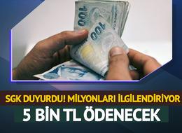 SGK duyurdu! Ölüm aylığı alanlar dikkat: 5 bin lira ödeme yapılacak