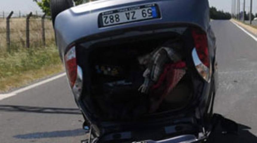 Otomobile giren arı kazaya neden oldu!