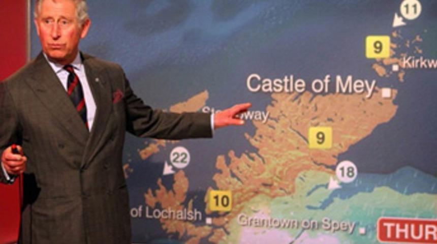 Prens Charles, hava durumu sundu!