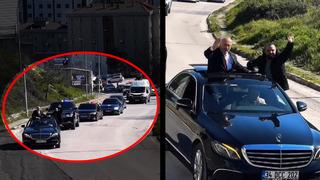 Çakarlı araçlarla sokak sokak gezip oy istedi: Muhtar adayı Şükrü Aydemir'in seçim konvoyu sosyal medyayı salladı