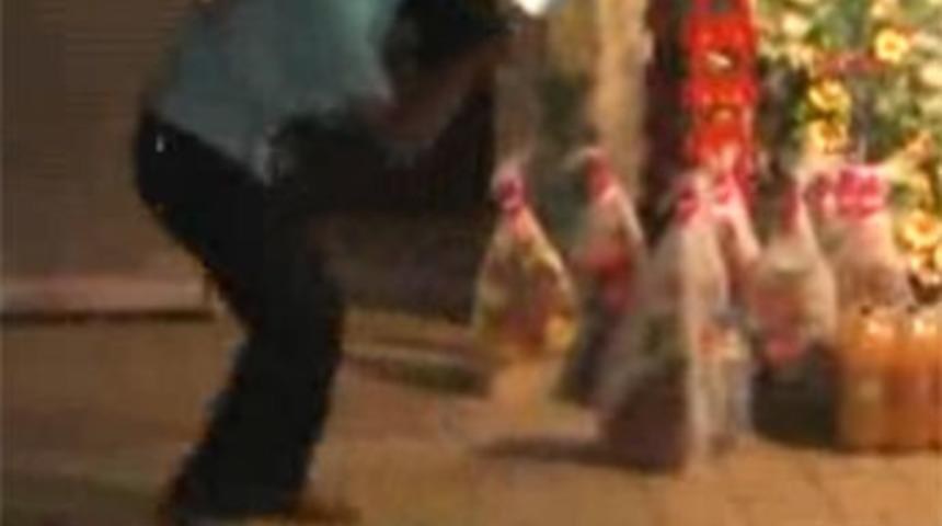 Sokak ortasında satırlı kavga!