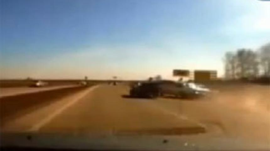 Yarış kazayla bitti