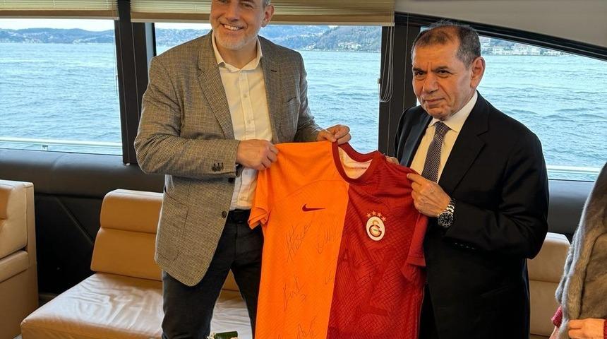 Galatasaray Başkanı Dursun Özbek, Martin Jahn ile bir araya geldi