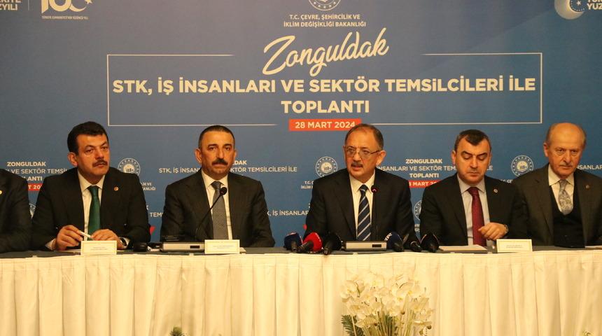 Bakan Özhaseki, Zonguldak'ta konuştu: