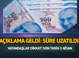 Gelir İdaresi Başkanlığı'ndan açıklama! Vatandaşlar dikkat: Son tarih 5 Nisan
