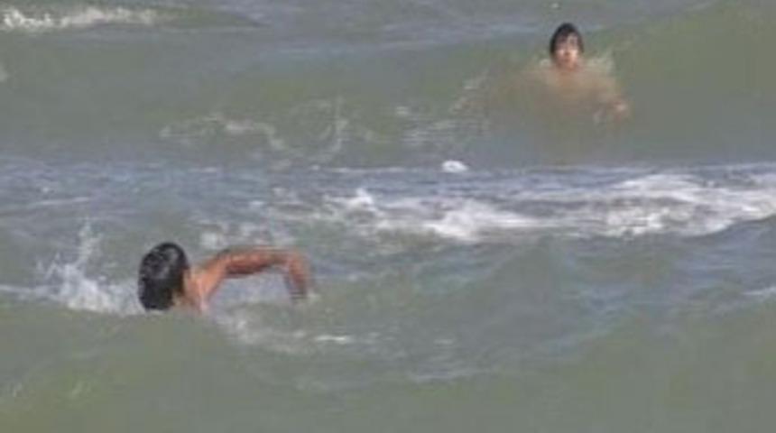 Boğulmaktan son anda kurtarıldılar