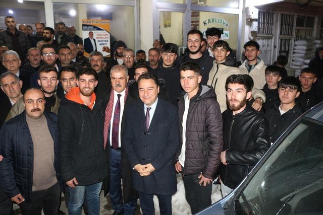 DEVA Partisi Genel Başkanı Babacan, Bingöl'de seçim çalışmalarını sürdürdü