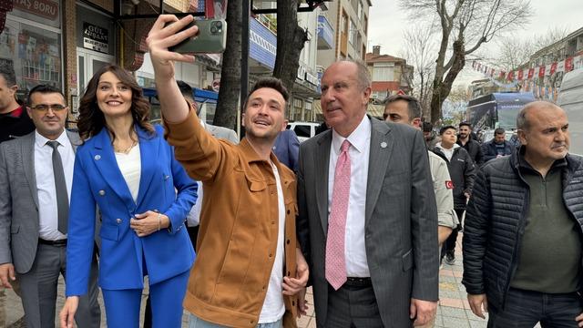 Memleket Partisi Genel Başkanı İnce, seçim çalışmalarını Balıkesir'de sürdürdü