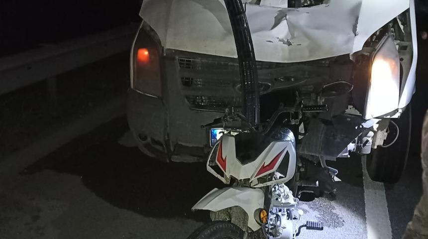 Gaziantep’te kamyonetle çarpışan motosikletin sürücüsü öldü