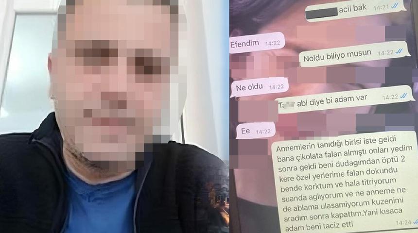 Kuzenini ziyaret etti, 12 yaşındaki kızını taciz etti! Whatsapp yazışması ortaya çıktı: Özel yerlerime dokundu