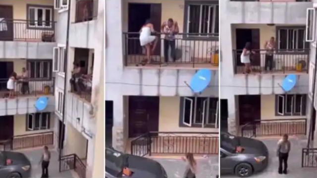 Kocasını evde başka bir kadınla bastı! Sevgilisi korkudan balkondan atladı