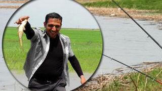 Tarlada balık avladılar