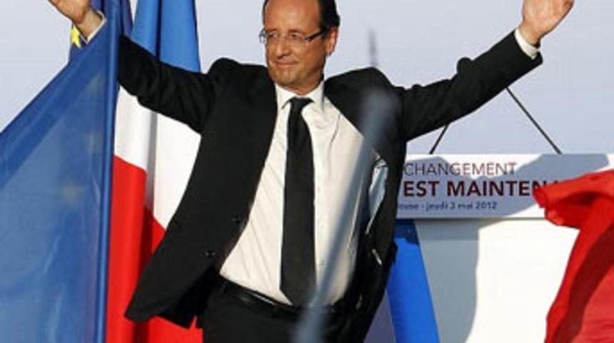 Fransa'da se&ccedil;imin galibi Hollande oldu