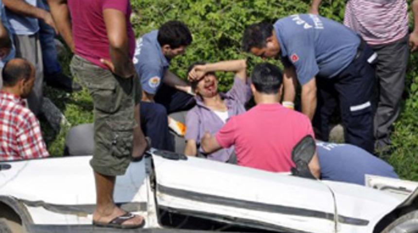 70 metreden yuvarlandı!