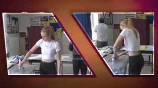 Nilperi Şahinkaya’nın sandık başında zor anları! Zarfı atamayınca...