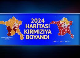 25 ilçeli Ankara haritasında 2019'a göre büyük değişiklik! 2024 haritası kırmızıya boyandı