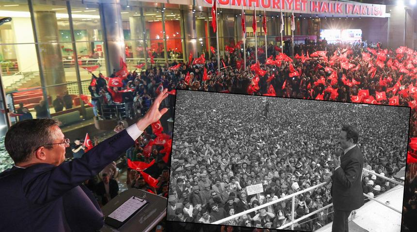 Ecevit'ten 47 yıl sonra bir ilk! Özgür Özel liderliğindeki CHP birinci parti oldu