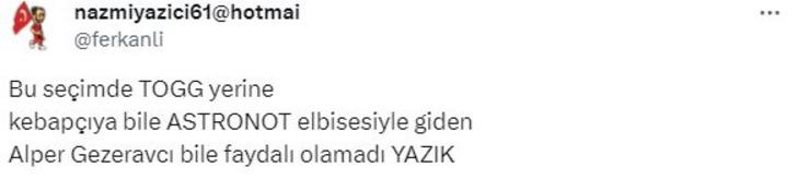 Seçim sonrası Alper Gezeravcı sosyal medyada gündem oldu! "Tulumunu çıkarmıştır artık, pişti adam içinde yazık" G4