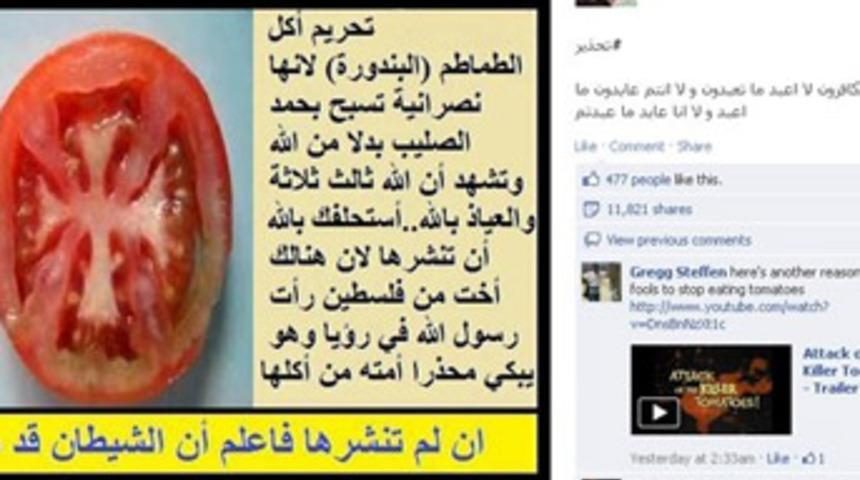 'Domates Hıristiyan'dır, yenmesi haramdır'