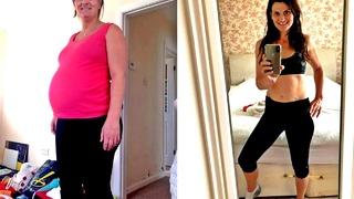 Aldığı kilolar yüzünden depresyona giren anne basit bir tüyo uyguladı! Sadece 3 ayda 15 kilo verdi