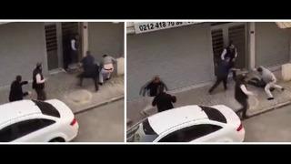 Film gibi silahlı çatışma kamerada! Sokak ortasında kurşun yağdırdılar