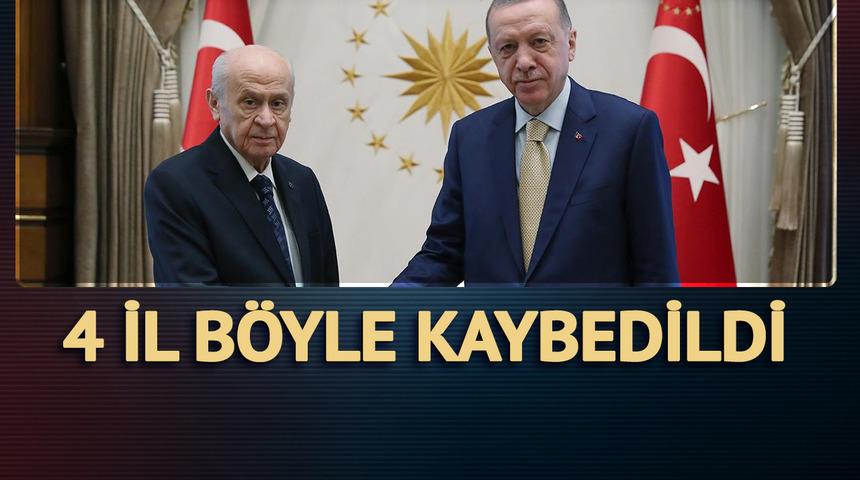 AK Parti ve MHP'nin 4 ili nasıl kaybettiği ortaya çıktı! 31 Mart seçimlerinde CHP rüzgarı esti...