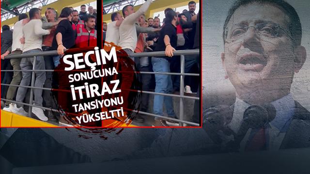 Oylar yeniden sayılırken AK Partililer ile CHP'liler arasında arbede çıktı! Gaziosmanpaşa'da seçim sonuçları tansiyon yükseltti
