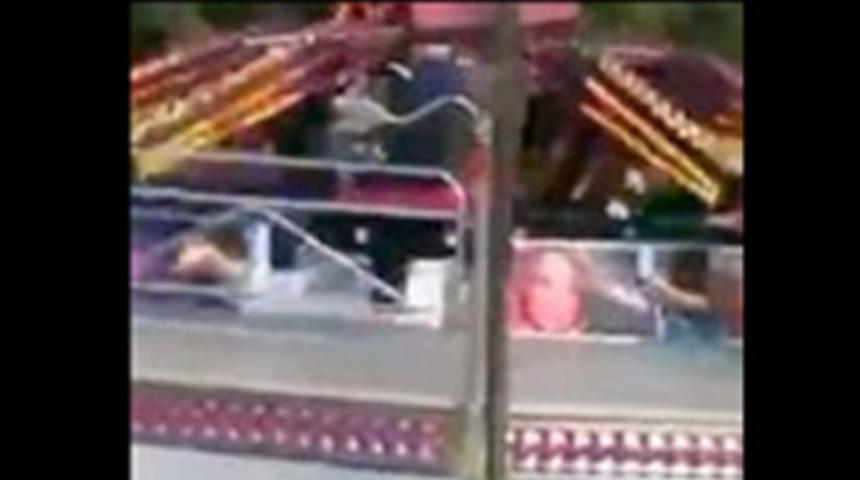 Lunaparkta dehşet anları!