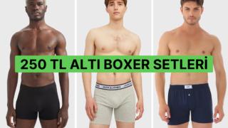 Bir boxer fiyatına üç tane alın! İşte 250 TL altı boxer setleri 
